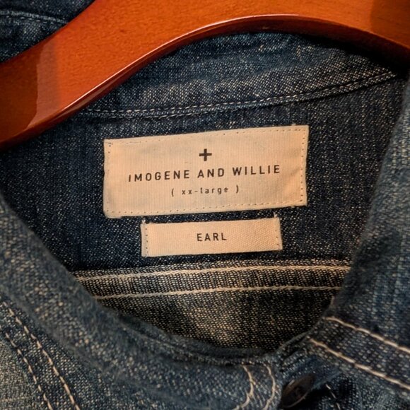 Imogene + Willie Earl Selvedge Denim Work Shirt XXL - Picture 2 of 4
